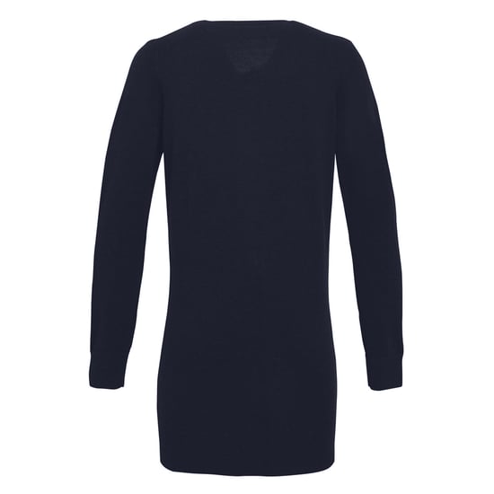 Premier Womens/Ladies Longline V Neck Knitted Cardigan (Navy) - Image 2