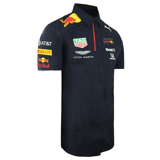 Puma Aston Martin Red Bull Racing Team F1 Short Sleeve Mens Shirt 762883 01