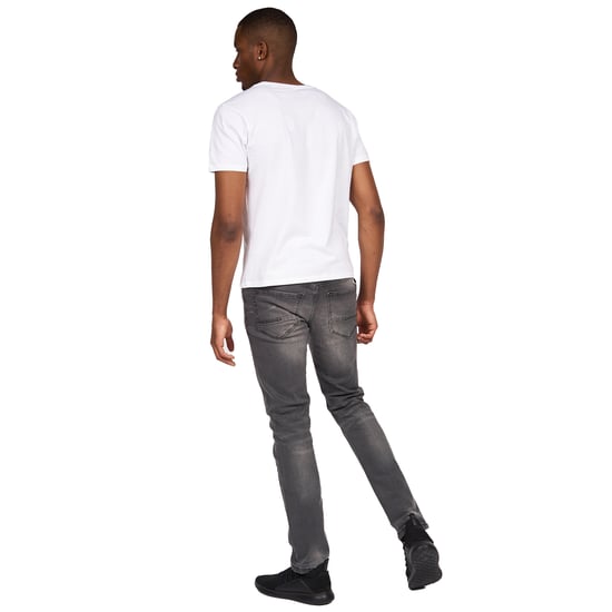 Crosshatch Mens Svelte Stretch Jeans (Grey Wash) - Image 5