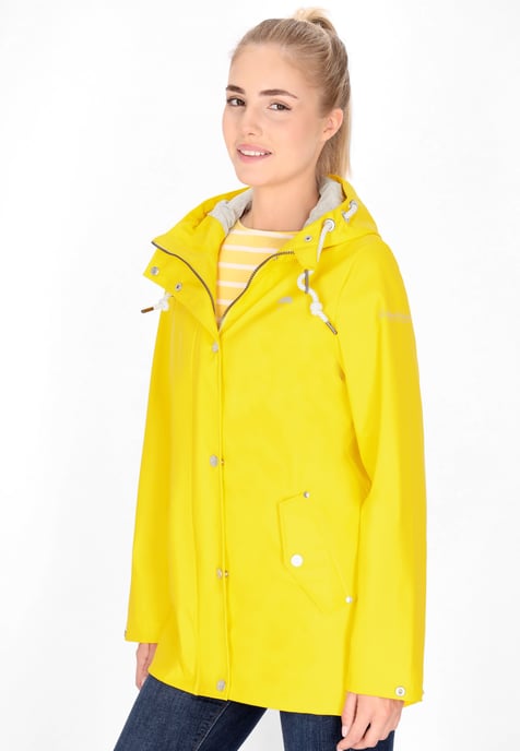 Schmuddelwedda rain jacket women yellow - Image 3