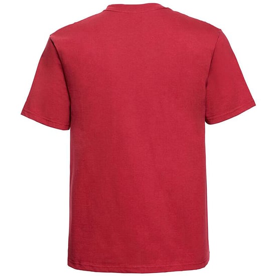 Russell Europe Mens Classic Heavyweight Ringspun Short Sleeve T-Shirt (Classic Red) - Image 2