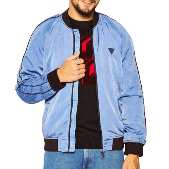 Chaqueta Guess para hombre con logotipo triangular clásico - Image 3