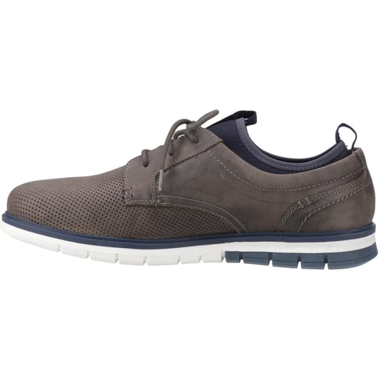 Pod Murphy Leather Men's Grey Lace-Up Shoes - Image 4