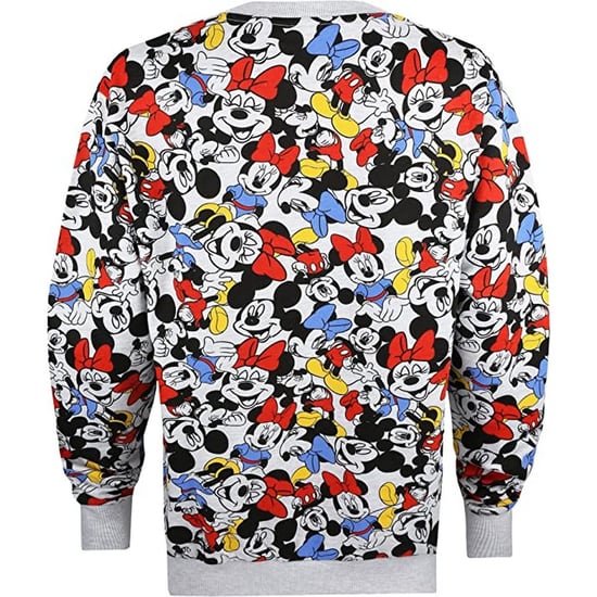 Disney Womens/Ladies Fun Time Mickey & Minnie Mouse Sweatshirt (Light Grey)