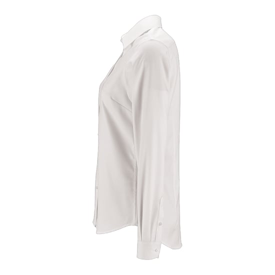 SOLS Womens/Ladies Brody Herringbone Shirt (White) - Image 3