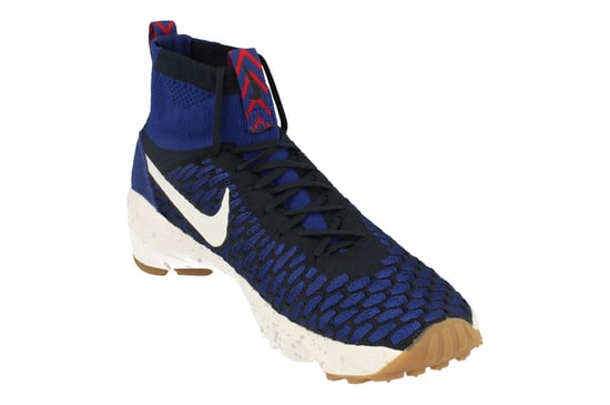 Nike Air Footscape Magista Flyknit Mens Blue Trainers - Image 4