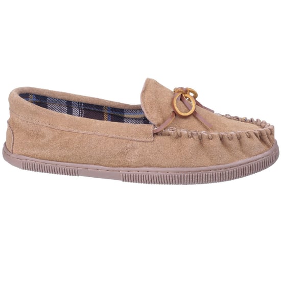 Cotswold Suede Alberta Slipper / Mens Slippers (Beige)