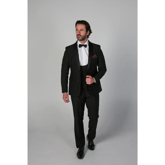 Men's Black 3 Piece Tuxedo Suit