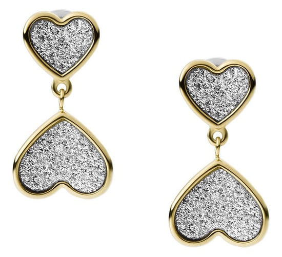 Fossil Jewellery 'Sutton' Women's Stainless Steel Stud Earrings - Gold JF03939710 - Image 1