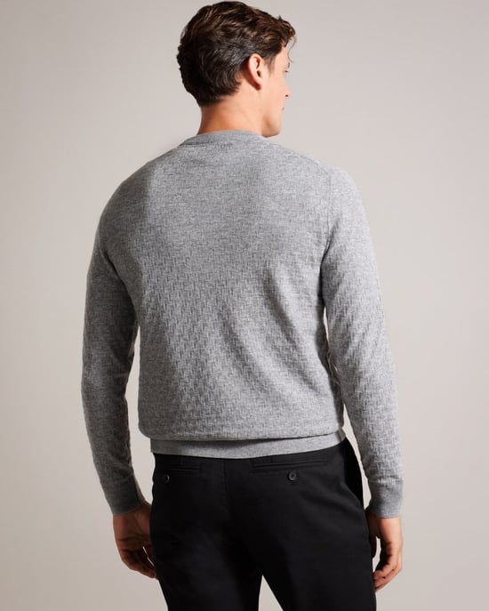 Sudadera de punto de manga larga Ted Baker Loung para hombre - Image 5