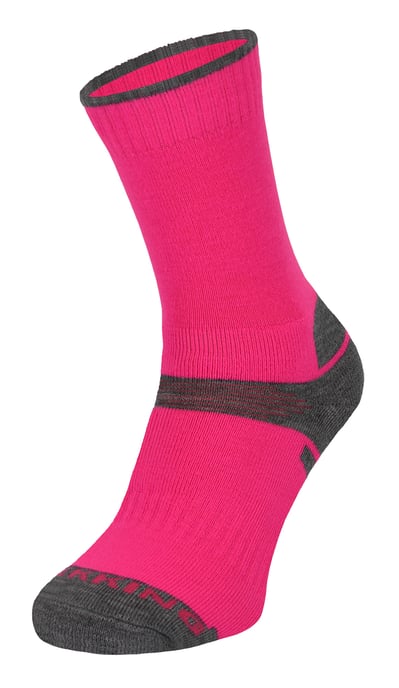 Calcetines Senderismo Lana Merino Niños | Comodo | Calcetines Anti Ampollas - Rosa - Image 1