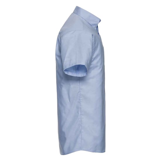 Russell Collection Mens Oxford Formal Shirt (Oxford Blue) - Image 3
