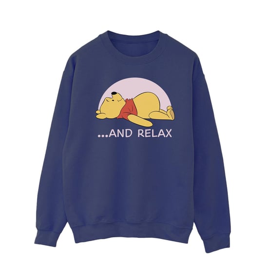 Disney Mens Winnie The Pooh Relax Sweatshirt (Navy Blue) - Image 1