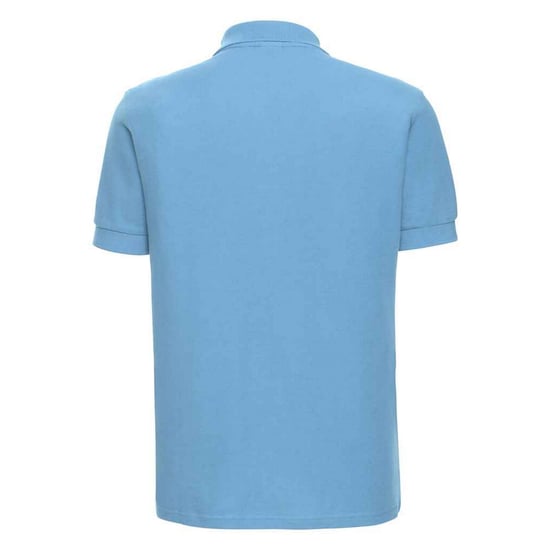Russell Mens Ultimate Cotton Pique Polo Shirt (Sky Blue) - Image 2