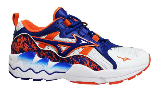 Mizuno Sport Style Wave Rider 1 White/Blue Trainers