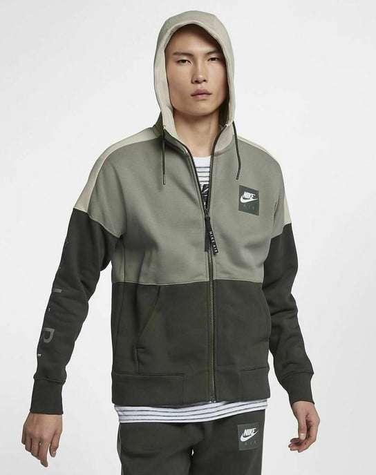 Sudadera con capucha y cremallera completa Nike Air Fleece Hombre Verde oliva - Image 1