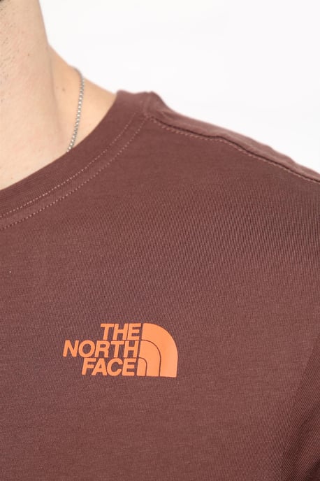 Camiseta The North Face Vertical en morado/naranja - Image 3