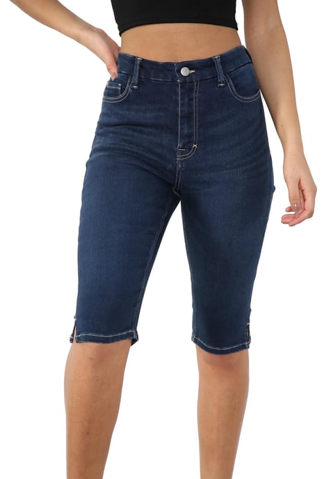 MYT Shorts De Mezclilla De Talle Alto Magic Shaping Azul Mujer - Image 1