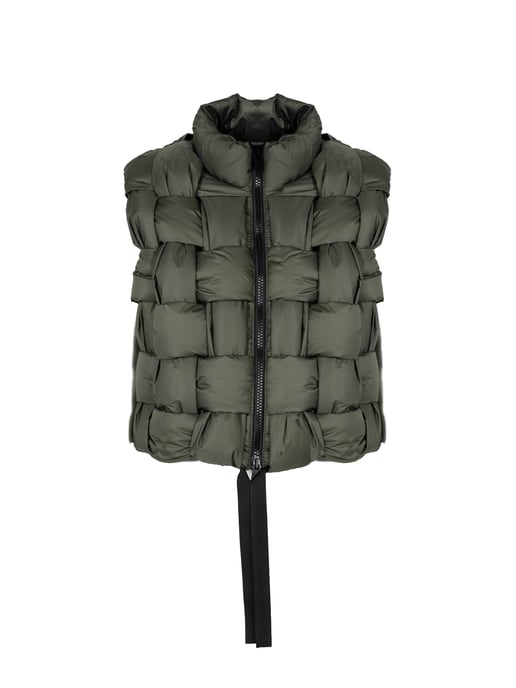 La Haine Inside Us Vest Down Vest Unisex Woman's Grey