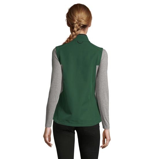 SOLS Womens/Ladies Rallye Soft Shell Bodywarmer Jacket (Bottle Green) - Image 4
