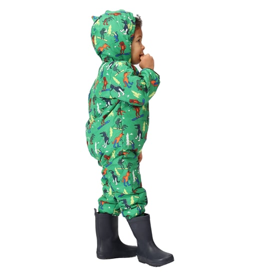 Dare 2B Baby Bambino II Dinosaur Waterproof Snowsuit (Trek Green)