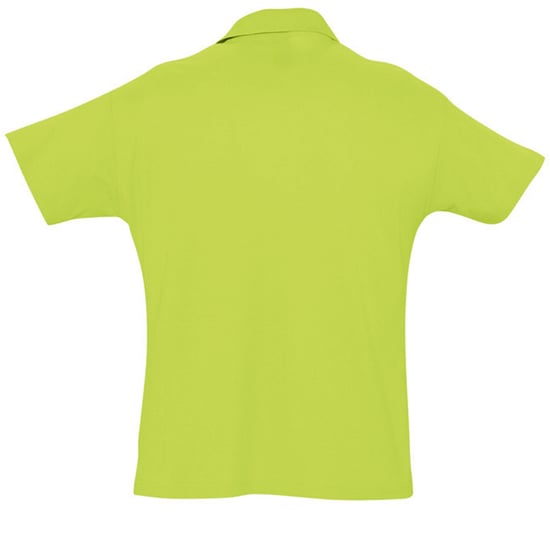 SOLS Mens Summer II Pique Short Sleeve Polo Shirt (Apple Green) - Image 2
