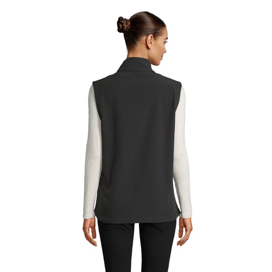 SOLS Womens/Ladies Race Softshell Body Warmer (Black) - Image 2