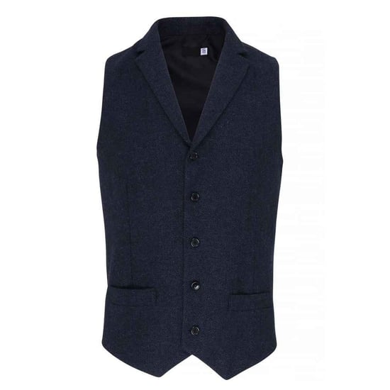 Premier Mens Herringbone Waistcoat (Navy) - Image 1