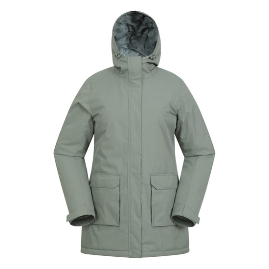 Mountain Warehouse Womens/Ladies Ranger Water Resistant Padded Parka (Khaki Green) - Image 1