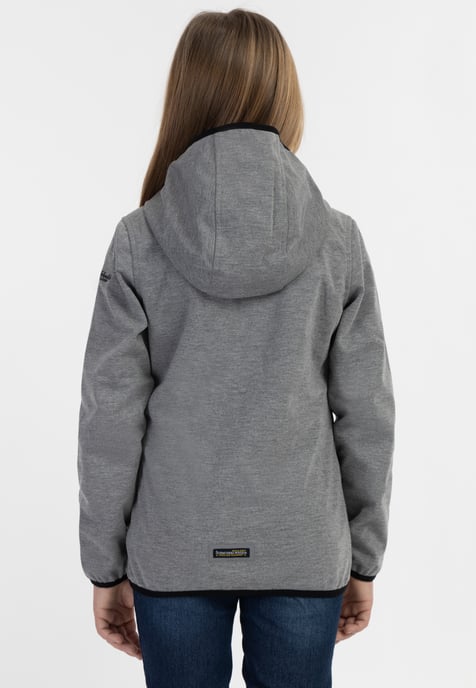 Schmuddelwedda functional jacket Girls Grey melange - Image 4