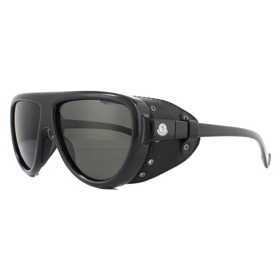 Gafas de Sol Moncler ML0089 01D Negro Brillante Humo Polarizado - Image 2