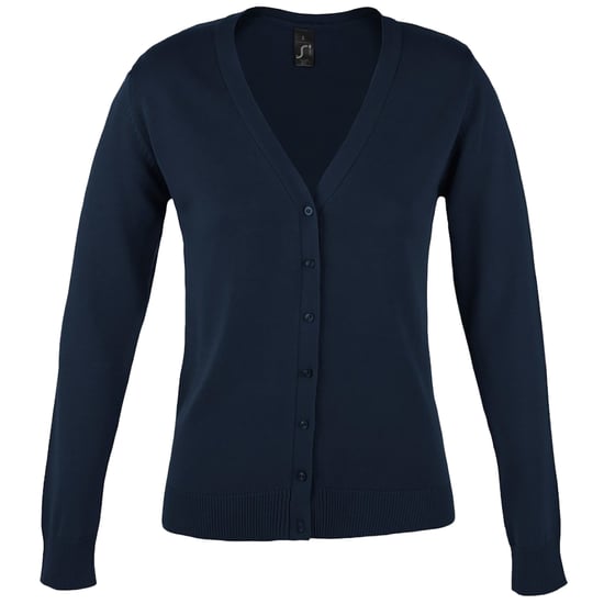 SOLS Womens/Ladies Golden V Neck Cardigan (Navy) - Image 1