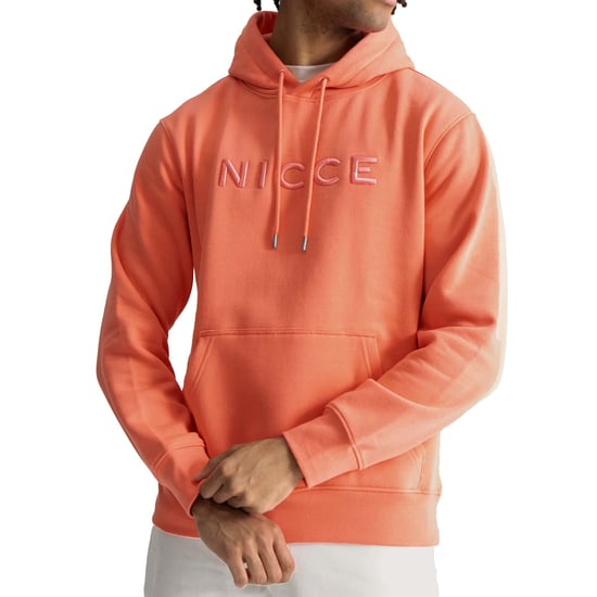 Nicce Mercury Mens Orange Hoodie - Image 1