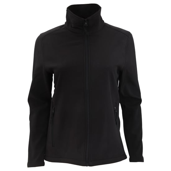 SOLS Womens/Ladies Race Full Zip Water Repellent Softshell Jacket (Black) - Image 3