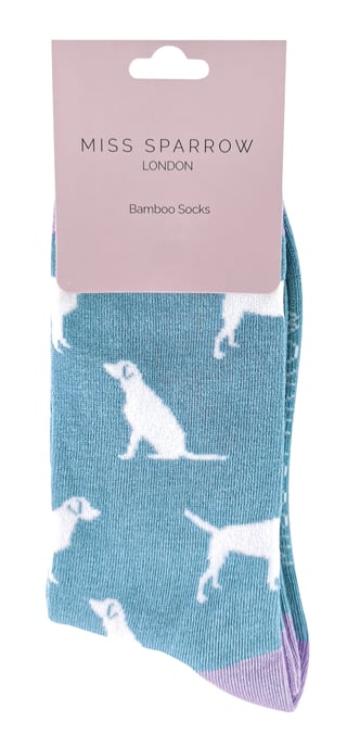 MISS SPARROW - Calcetines de bambú suaves y transpirables con forma de perrito para mujer - Image 2