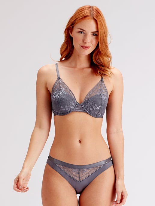 Botanical Lace High Apex Bra - Nightshade