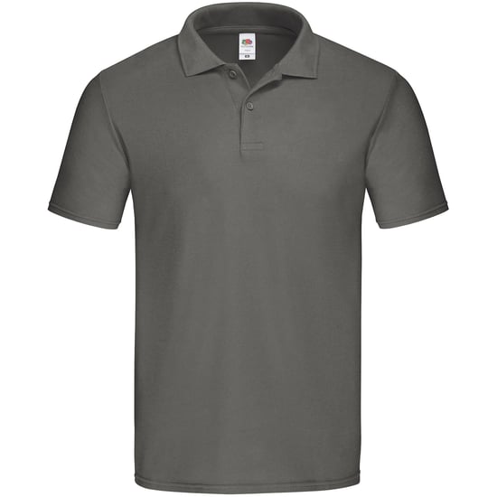 Fruit of the Loom Mens Original Pique Polo Shirt (Light Graphite) - Image 1