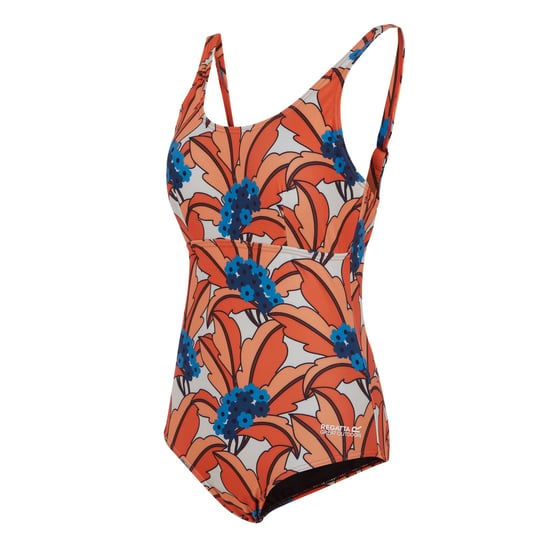 Regatta Womens/Ladies Orla Kiely Tropical One Piece Swimsuit (Orange)