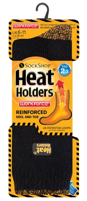 Heat Holders - Calcetines de trabajo para hombre de 2,3 tog con talón y puntera reforzados - Image 2