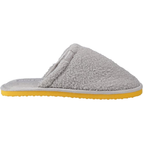 Jack & Jones Harry Fluff Polyester Men's Frost Grey Slippers - Image 5