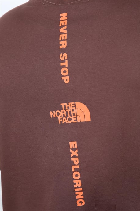 Camiseta The North Face Vertical en morado/naranja - Image 4