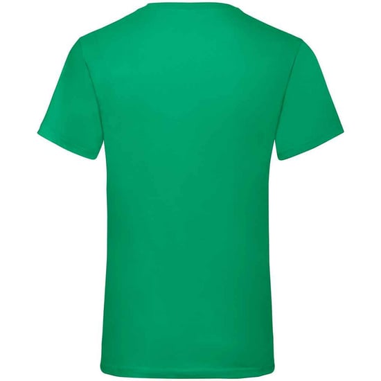 Fruit of the Loom Mens Value V Neck T-Shirt (Kelly Green) - Image 2