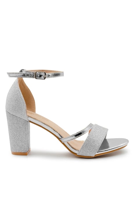 Wheres That From Womens 'Ella' Mid High Block Heel Sandals With Ankle Strap