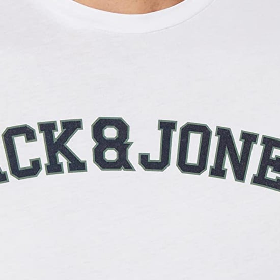 JACK&JONES Men's Logo casual t-shirt, crew neck, cotton, short sleeve