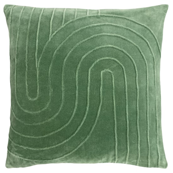 Funda de cojín de terciopelo de algodón plisado Mangata Square - Image 1