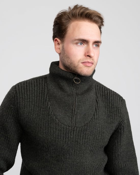 Barbour New Tyne Mens Half-Zip Jumper - Image 3