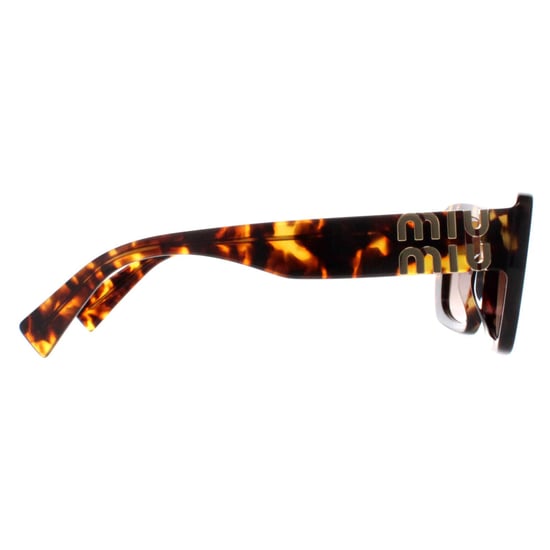 Miu Miu Rectangle Womens Honey Havana Brown Gradient MU07YS
