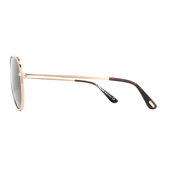 Tom Ford Aviator Unisex Shiny Rose Gold Mirrored Roviex Sunglasses