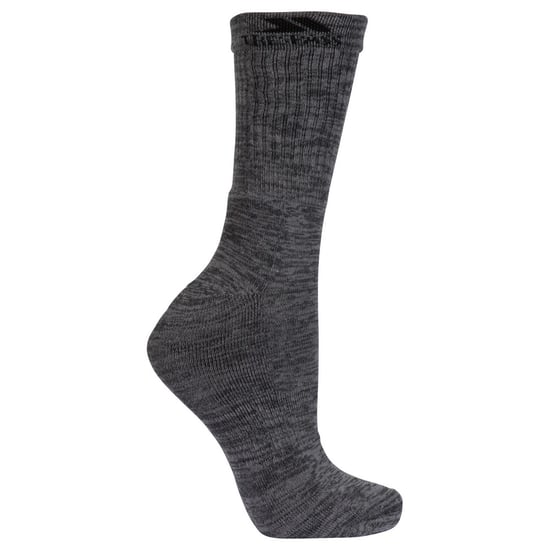 Trespass Mens Jackbarrow Trekking Socks (Pack Of 3) (Carbon Melange/Stone Melange/Black) - Image 2