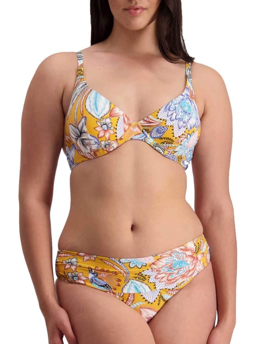 Sunshine Bloom Underwired Swim Top Golden
